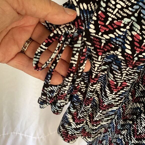 Chico’s Knit 3/4 Sleeve V-Neck Pullover Dress Women’s 3 US 16/18 Trapeze - Picture 5 of 8